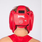 Шлем боксёрский закрытый Reyvel, цвет красный